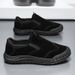 Summer Men's Breathable Slip-On Lazy Shoes, Men's Worksite Shoes, Non-Slip, Wear-Resistant Sports Sneakers, Men's Labor_vogvips.com