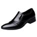 Men's Classic Oxford Dress Shoes - Lightweight Business Formal Shoes With Round Toe, Breathable & Slip-Resistant For Office Wear Office Shoes_vogvips.com