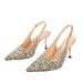 High-end Mixed-color Elegant Foreign Trade High-heeled Shoes, Stiletto Sandals For Women, Pointed Toe, Shallow Cut,_vogvips.com