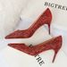 MTX 9219-A1 Fashionable Nightclub Slimming Women's Thin Heel High Heels Shiny Sequin Single Shoes_vogvips.com