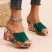 Cross-border Plus-size Wedge Women, 2025 Summer New Style, European And American Floral Design, Comfortable For The_vogvips.com