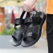 Summer Sandals For Men Outdoor Casual Sport Slippers PU Leather Non-slip Breathable Roman Beach Flip-Flop Garden Shoes_vogvips.com