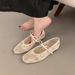 Hidden Wedge Butterfly Knot Fairy Single Women 2025 New Spring Mesh Breathable Shallow Mouth Mary Jane Shoes_vogvips.com