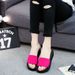 2017 New Elastic Belt Flat Bottom Slope One Line Women's Cool And Slippery Cake Heel Slippers Summer_vogvips.com