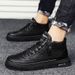 Men's Trendy Zipper High Top Board Korean Version Soft Soled Suede Leather Shoes British Style Youth Martin Boots_vogvips.com
