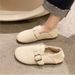 Trendy Retro Versatile Flat With Fleece Lining, Thickened Warm Snow Boots, 2025 Autumn And Winter New Cotton_vogvips.com