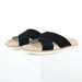 Designer Mens Slippers Brunello Cucinelli Suede Cross Strap Slides Beige Black Brown Slip On_vogvips.com