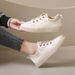 Little White Shoes Female And Female Students Leisure Sports Versatile Board Shoes Street Shoes Flat Shoes_vogvips.com