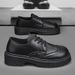 Autumn New British Style Casual Leather Thick Sole Height Increasing Simple Versatile Low-top Lace-up Men's Shoes_vogvips.com