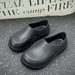 Men Women Non-slip Oil-proof Graffiti Kitchen Waterproof Work Shoes Chef Master Restaurant Sandals_vogvips.com