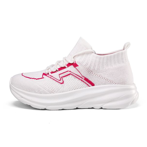 Unisex Sports Shoes Summer Mesh Fashion Lace Up Thick Soled Sneakers Lightweight Flat Outdoor Running Shoes For Men Women_vogvips.com