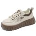 Autumn White New Korean Edition Ins Sports Running Female Students Thick Soled Height Increasing Casual Board Shoes_vogvips.com