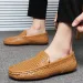 2026 Summer Men Casual Luxury Brand Genuine Leather Mens Loafers Moccasins Hollow Out Breathable Slip On Driving Shoes_vogvips.com