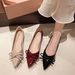 2025 Fall New Slip-On Bowknot Women's Pointed Toe Versatile French Fashion Shallow Flat Heel Shoes_vogvips.com