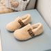 Kids' Winter Boots – Warm Fleece-Lined Slip-Resistant Shoes For Boys & Girls, Soft Synthetic Leather With Hook-and-Loop Closure (Black/Brown/Cream)_vogvips.com