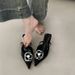Fashionable French Pearl Flower High Heels 2025 Spring And Summer Pointed Thin Heel Sandals With Toe Caps, Elegant Fairy_vogvips.com
