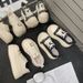 Versatile White Sneakers 2026 New Thick-soled Women's Casual Sports For Spring And Autumn, Height-increasing, High-end,_vogvips.com