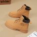 2025 New Spring Women's Martin High-Top Yellow Thick Sole British Style Hiking Boots_vogvips.com
