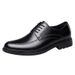 Men's Shoes Men's Derby Shoes Pointed Lace-up Men's Shoes Dress Style Casual Leather Shoes_vogvips.com