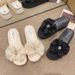 2025 Outdoor Wear Sandals Summer High-End Bowknot Fashion Versatile Platform Heel One-Strap Thick-Soled Slippers For_vogvips.com
