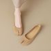 Shallow Single Shoes Women's Flat-bottomed French Temperament Split-toed Shoes One Pedal Retro Pig's Trotters Shoes_vogvips.com