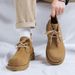 Spring Retro Heightening Martin Boots Japanese Big Head Derby Shoes Men's Tooling Boots Short Boots_vogvips.com