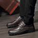 Men's Leather Single Shoes Large Size Casual First Layer Lace-up Leather Shoes Men's Velvet Warm Men's Shoes_vogvips.com