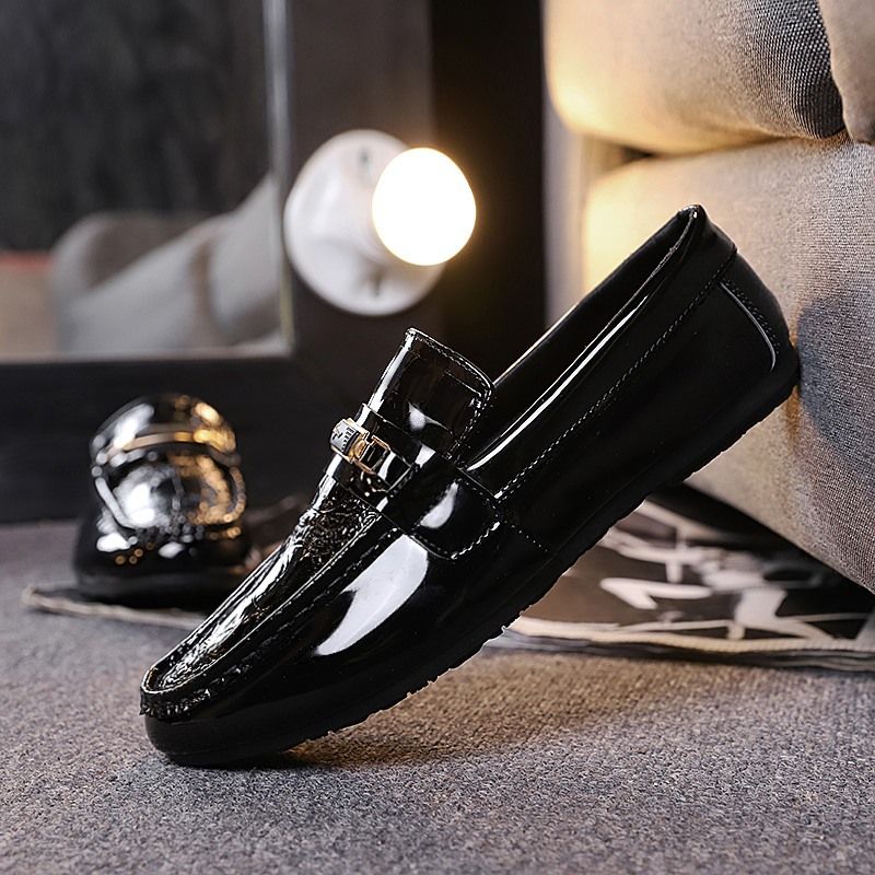 Men's Slip-On Loafers – Style Shine Leather Shoes (Lazy & Professional)_vogvips.com