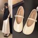 New Single Shoes Mary Jane Fashion Casual Shoes Doudou Shoes Handmade Viscose Shoes_vogvips.com