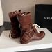 Cowhide Version~ Internal Height Increase Duck Hunting For Women, Ins Style Versatile Color Block Lace-up Boxing Boots,_vogvips.com