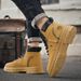 New Leather Spring Men's Shoes High-top Men's Heightening Tooling Martin Boots_vogvips.com