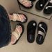 French-style One-strap Toe-post For Women, 2026 Summer New Model, Thick-soled, Fashionable, Versatile Slip-on Sandals_vogvips.com