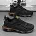 Cross-Border Men's Spring Sports Casual Running Shock Absorption Cushion Height Increasing Youth Versatile Black Warrior_vogvips.com