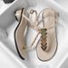 Chunky-heeled Roman Sandals, New Summer 2026 Model, Fairy-style Design, Niche Thong High-heeled Simple Sandals_vogvips.com