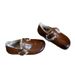 Integrated Leather Polished Birkenstocks Women's Non-slip Outer Wear Comfortable Plush Shoes_vogvips.com