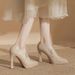 1138-1 2025 Autumn New College Style Pointed Toe Stiletto High Heel Women' Waterproof Platform Comfortable Single_vogvips.com