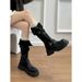 Cowhide Version~ Two Wear Thick-soled Heightening Boots, Genuine Leather Maillard Boots, Women's Autumn And Winter Retro Tall Knight Boots_vogvips.com