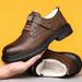 European Warm Series Winter Leather Plus Velvet Thickened Warm Men's Cotton Outdoor Shoes Cold Resistant To Minus 30°_vogvips.com