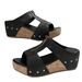 New Plus Size Women's Shoes Summer New Cross Thick Soled Rivet Buckle Cool Wedge Heel Slippers Independent_vogvips.com