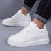 Invisible Inner Heightening Men's Shoes Thick-soled Heightening Shoes Men's Casual Little White Shoes Sports Shoes Board Shoes Round Head_vogvips.com