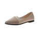 Cross-Border Shallow French New Pointed Toe Versatile Flat Shoes Soft Leather Fashion Korean Style Loafers For Spring,_vogvips.com