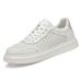 Little White Shoes Platform Sports Casual Shoes Men's Hollow Breathable Men's Board Shoes_vogvips.com