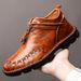 Martin Boots Men's High-top Men's Handmade Leather Shoes Large Size Men's Shoes_vogvips.com