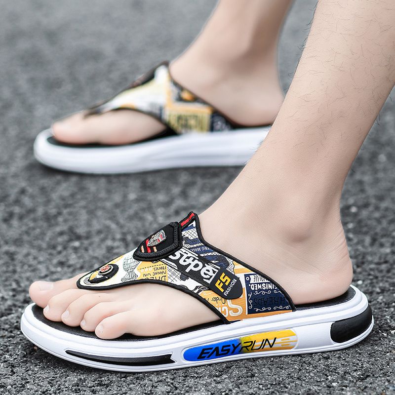 Regal Footwear Flip-Flops Summer Sandals Outdoor Beach Non-Slip Trendy Men's Slippers_vogvips.com