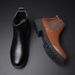 European Warm Series Winter High-top Shoes British Style Large Size Martin Work Short Men's Leather Boots_vogvips.com