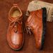 Martin Boots Men's High-top Men's Handmade Leather Shoes Large Size Men's Shoes_vogvips.com