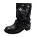 Thin Black Chunky Heel Martin For Women 2025 New Summer High-End Height-Increasing Western Cowboy Boots_vogvips.com