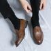 Large British Style Men's Loafers 2025 Spring And Autumn New Business Formal Casual One Foot Leather Shoes_vogvips.com