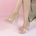 69192-7 New Korean-style Runway Model Shoes, Flat Heel, Sexy Transparent Platform High-heeled Slippers For Women_vogvips.com