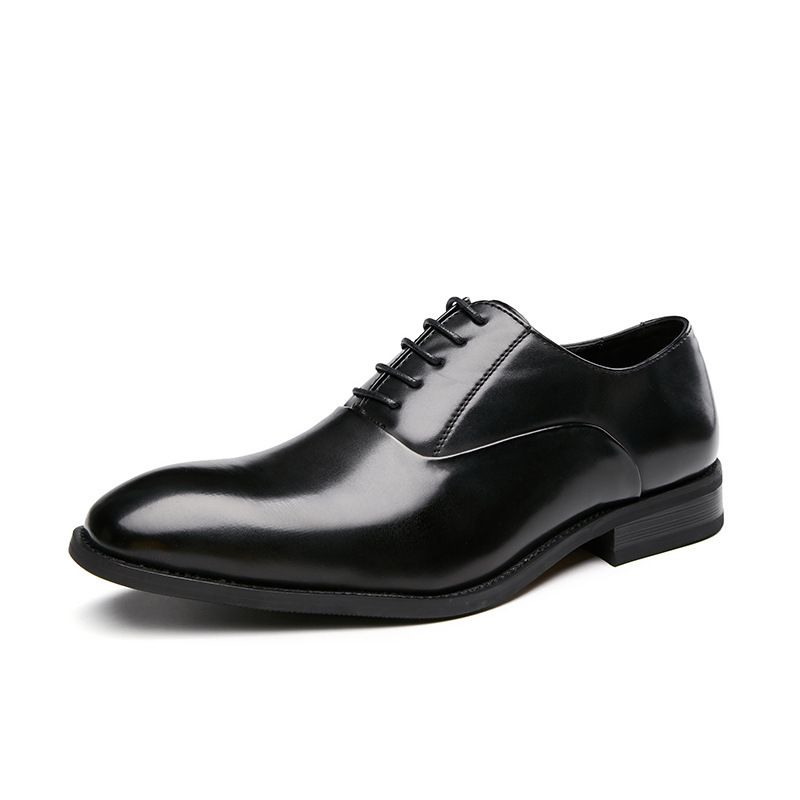 Euro Step Four Seasons Classic Formal Business Leather Men Gentleman Youth Wedding Casual Single Shoes_vogvips.com